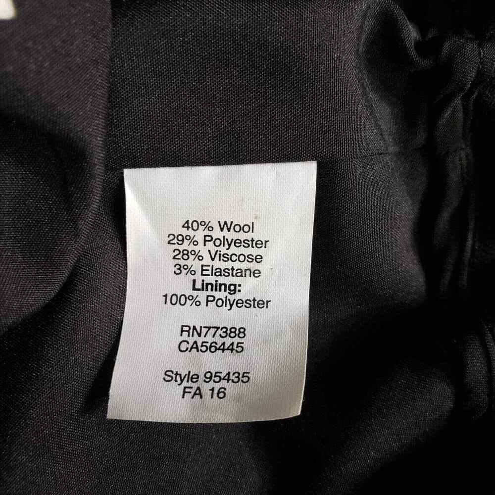 J. Crew Womens Skirt Size 00 Wool Sidewalk Black Lined Elastic Waist Pockets - Picture 7 of 8